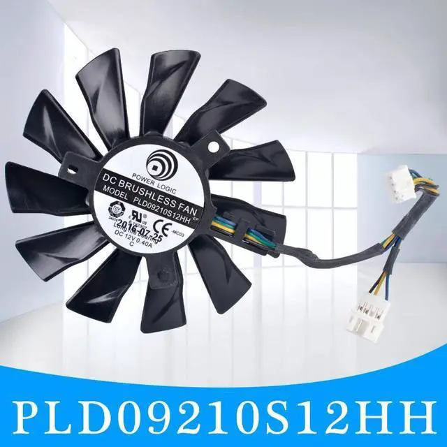 Alt view image 2 of 5 - PLD09210S12HH gtx1060 gtx1070 gtx1080  4-wire graphics card cooling fan
