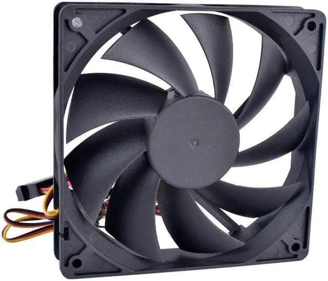 Alt view image 5 of 6 - 12cm 120mm cooling fan ANCHAOPU 120x120x25mm DC12V 0.10A 3 wires D type plug Quiet cooling fan for chassis and power supply