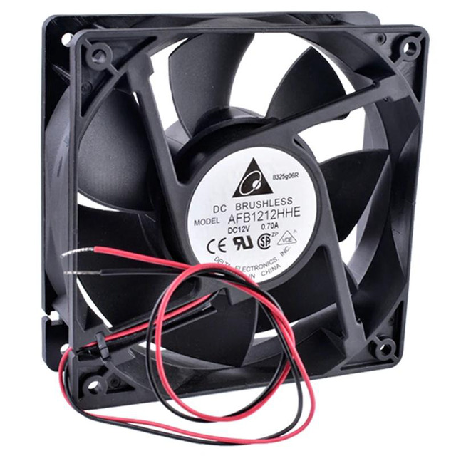 Ventola Case 120mm AFB1212HHE – 12V 0.70A, Doppio Cuscinetto A Sfera, 2900RPM, 130CFM, 3-Pin Con Supporto PWM