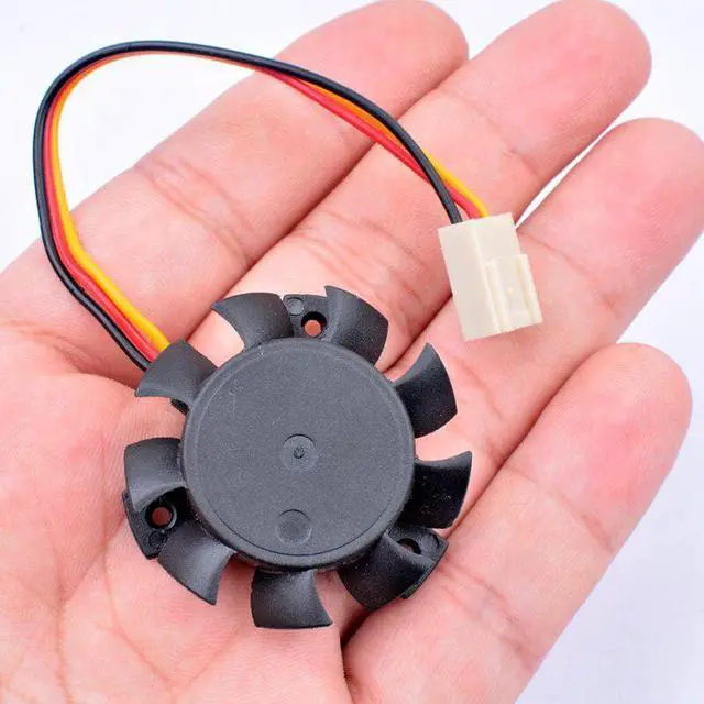 Alt view image 4 of 4 - ST4010HS diameter 37mm mounting hole pitch 27mm DC12V 0.08A 0.96W 3 lines cooling fan for ITX soft router heat sink