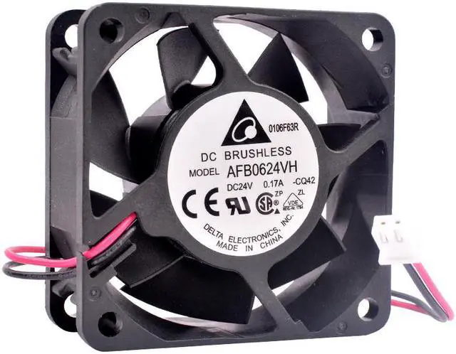 Main image of AFB0624VH 6025 6cm 60mm 60x60x25mm DC24V 0.17A Cooling fan for 2 lines double ball inverter