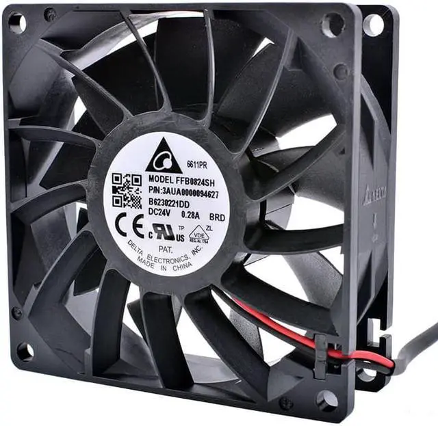 Alt view image 2 of 4 - FFB0824SHBRD 3AUA0000094627 8cm 8025 24V 0.28A High-end inverter server wind pressure cooling fan