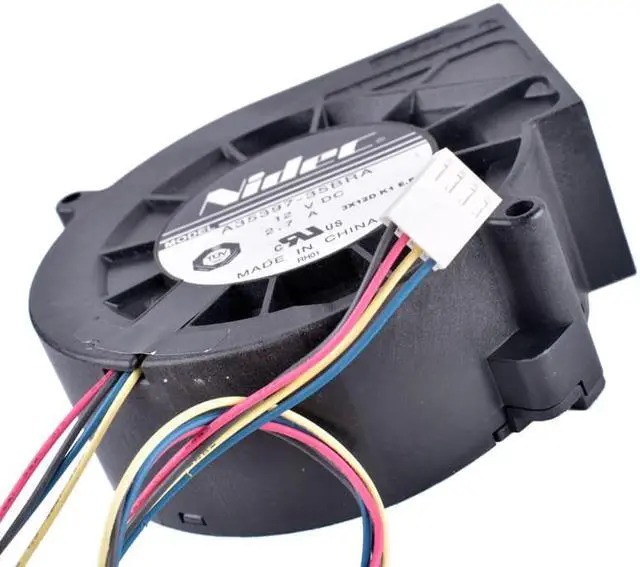 Alt view image 4 of 4 - A35397-35BRA 9733 97x94x33mm  12V 2.70A 4pin PWM 4-wire 4pin PWM high volume Centrifugal turbine blower