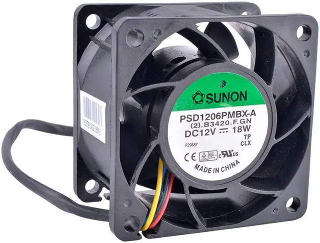 Main image of PSD1206PMBX-A 6cm 60mm fan 6038 12V 18W Double ball bearing large air volume server cooling fan