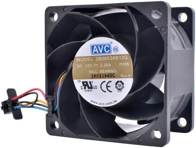 Alt view image 4 of 4 - COOLING REVOLUTION DL180 G6 530748-001 2B06038B12G 6cm 60mm fan 60x60x38mm DC12V 2.20A large air volume server cooling fan