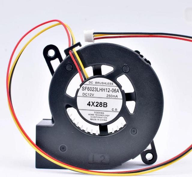 【特別送料無料！】 DC12V fan 60mm 60x60x23mm SF6023LHH12-06A 250MA Turbo 4X28B 冷却パーツ・ファン