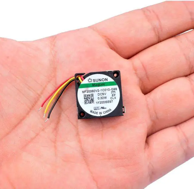 Alt view image 4 of 4 - MF20060V2-1C010-G99 2cm 2006 20x20x6mm 20mm mini fan DC5V 0.32W tiny turbo blower cooling fan