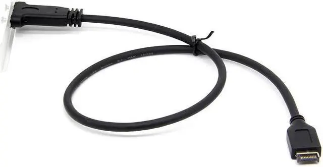 Alt view image 6 of 6 - XT-XINTE Motherboard Expansion Cable USB 3.1 Front Panel Header Type E Male to Usb-C Type C Female Computer Connector 50cm