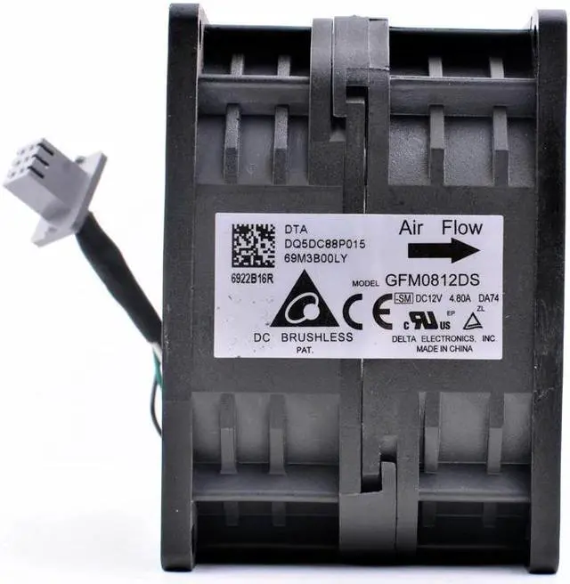 Alt view image 4 of 4 - GFM0812DS 8cm 8056 12V 4.80A DQ5DC88P015 Server Cooling Fan