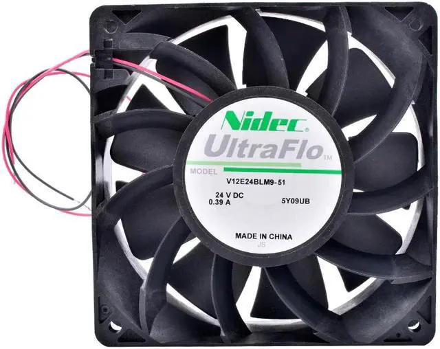 Alt view image 3 of 4 - New and original COOLING REVOLUTION V12E24BLM9-51 12cm 12038 DC 24V 0.39A High-end inverter server cooling fan