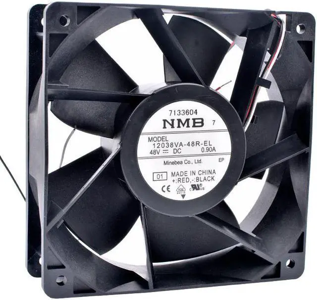 Main image of 12038VA-48R-EL 12cm 120mm fan 120x120x38mm DC48V 0.90A 3 lines high-volume server cooling fan