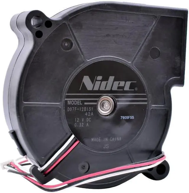 Main image of D07F-12B1S1 A42 7520 75x73x20mm DC 12V 0.32A  projector cooling fan Centrifugal turbine blower