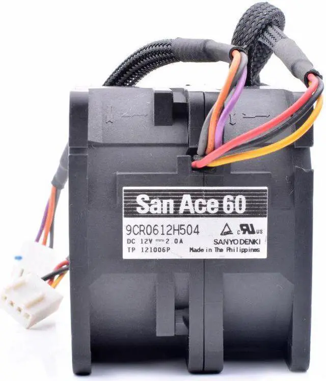 Alt view image 4 of 4 - 9CR0612H504 6cm 6050 60x60x50mm 12V 2.0A server dual motor cooling fan