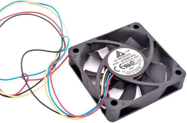Alt view image 2 of 4 - AFB0612HC-AM03 6cm 60mm fan 60x60x13mm DC12V 0.21A 4 lines double ball bearing pwm chassis CPU cooling fan