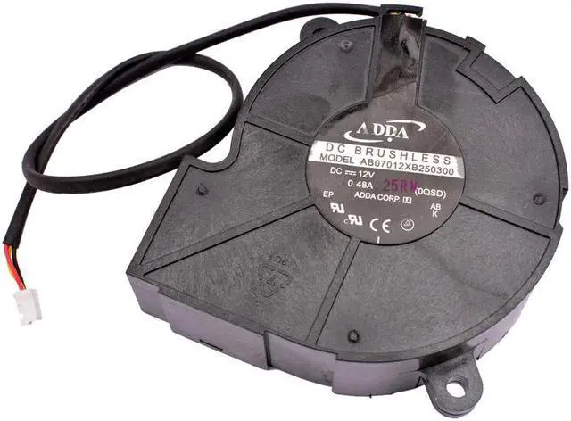 Main image of AB0712XB250300 7cm 70mm 7025 12V 0.48A turbo blower for projector cooling fan