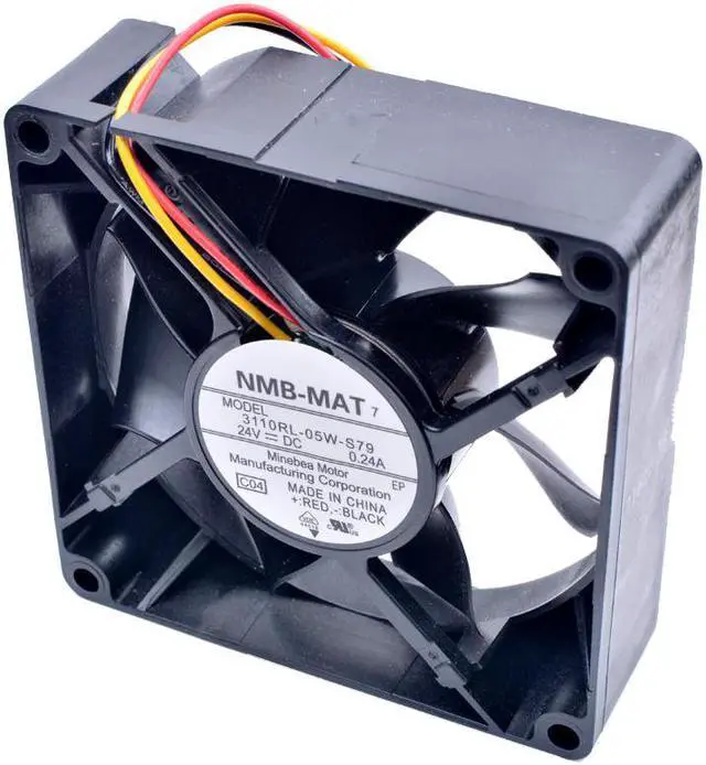 Alt view image 2 of 3 - 3110RL-05W-S79 8cm 8025 80mm 80x80x25mm DC24V 0.24A inverter industrial cooling fan