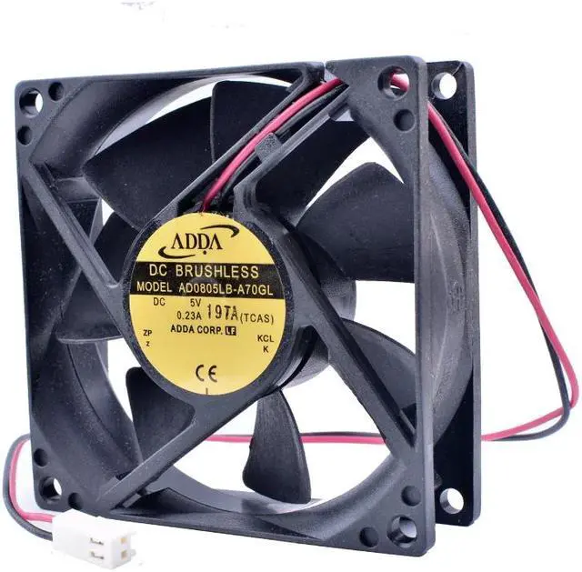 Alt view image 2 of 4 - COOLING REVOLUTION AD0805LB-A70GL 8CM 8025 5V 0.23A Ball Bearing USB Device Cooling Fan Video Recorder Fan