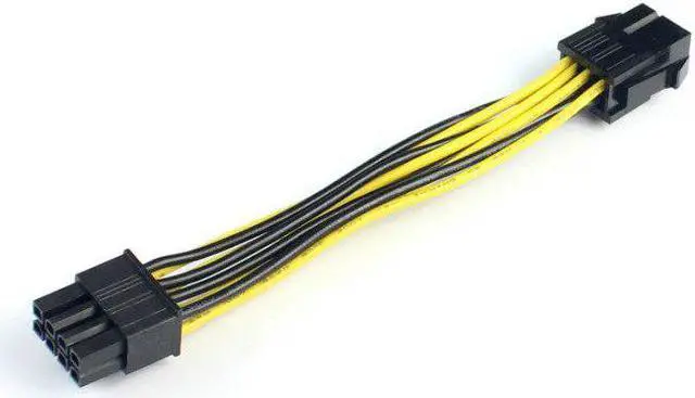 Alt view image 3 of 5 - XT-XINTE 1PC 6 Pin Feamle 8 Pin Male PCI Express Converter CPU Graphics Video Power Cable 6Pin to 8Pin PCIE Power Cable