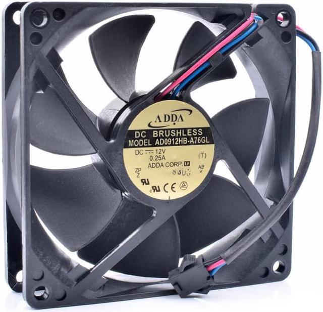 ADDA 9CM 9025 12V 0.25A AD0912HB-A76GL cooling fan free