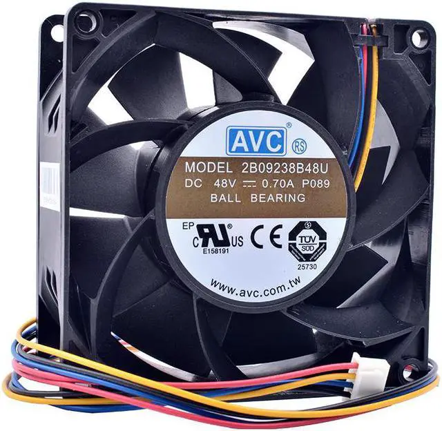 Main image of New and original 2B09238B48U DC 48V 0.70A 9238 92x92x38mm High-end server inverter cooling fan