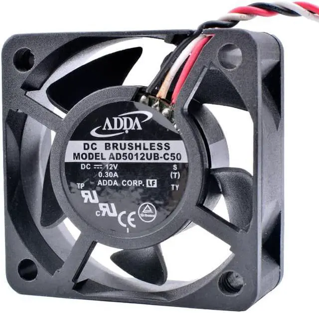 Alt view image 2 of 4 - AD5012UB-C50 5cm 50mm 5020 12V 0.30A PC Computer Case Cooling Cooler DC Fan