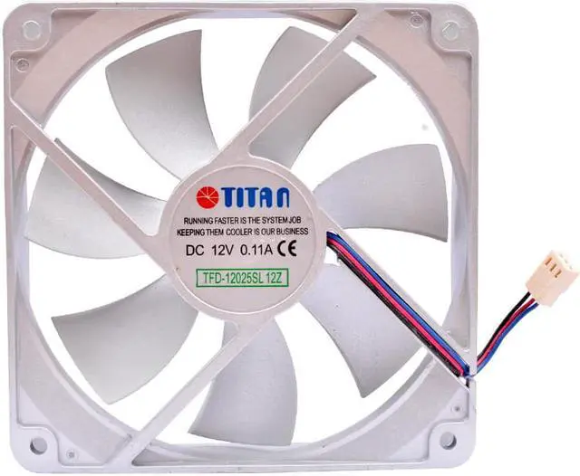 Alt view image 3 of 4 - 12cm 120mm fan 120x120x25mm 12025 12V 0.11A Silver fan 3 lines speed monitoring Quiet cooling fan suitable for chassis CPU