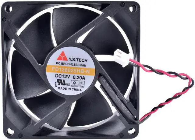 Alt view image 4 of 4 - COOLING REVOLUTION FD128025HB-N 8cm 8025 80mm fan 12V 0.20A Double ball bearing large air volume cooling fan