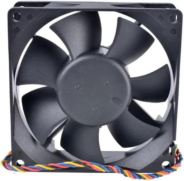 Alt view image 2 of 7 - AUB0812VH 8cm 8025 80mm fan 80x80x25mm 12V 0.41A 4-wire 4pin PWM computer motherboard CPU high air volume cooling fan