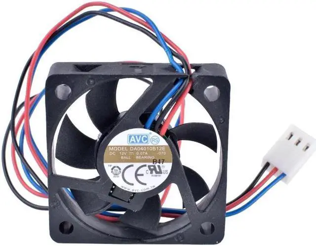 Alt view image 4 of 5 - DA04010B12E 4cm 40mm fan 40x40x10mm 12V 0.07A Double Ball Bearing North and South Bridge Silent Cooling Fan