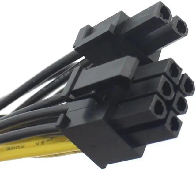 Alt view image 4 of 6 - XT-XINTE 18AWG PCI-E  Power Supply Cable Graphics Card Modular 8pin to Dual 8pin Cables for Antec ECO TP NP Series