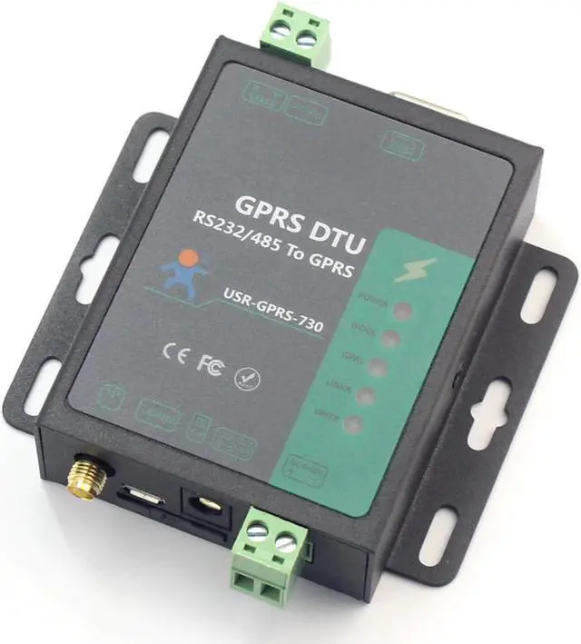Main image of USR-GPRS232-730 RS232 / RS485 GSM Modems Support GSM/GPRS GPRS to Serial Converter DTU Flow Control RTS CTS