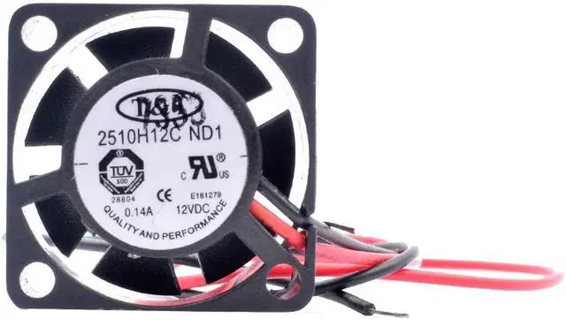Alt view image 4 of 4 - 2510H12C ND1 2.5cm 25mm fan 25x25x10mm DC12V 0.14A 12500 rpm Small cooling fan for micro equipment with large air volume