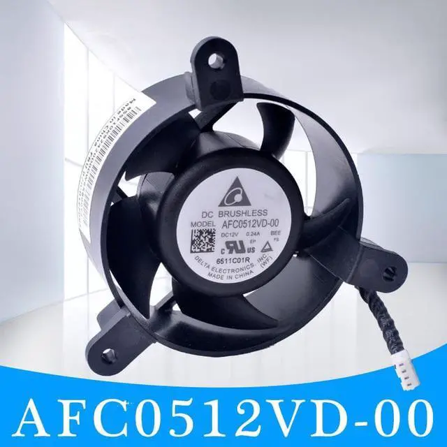 Alt view image 2 of 6 - 5020 12V afc0512vd-00 0.24A 5CM Double ball bearing large air volume cooling fan