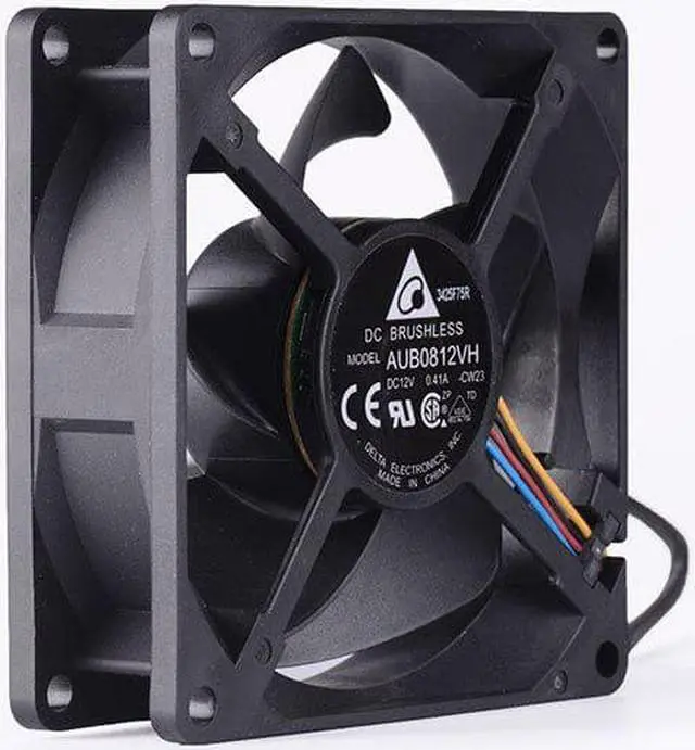 Alt view image 5 of 5 - AUB0812VH 80mm fan 8cm 80x80x25mm DC12V 0.41A 4 lines cooling fan for projector