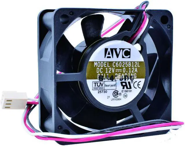 Main image of COOLING REVOLUTION C6025B12L 6cm 6025 12V 0.12A 3-wire speed monitoring function mute computer CPU cooling fan