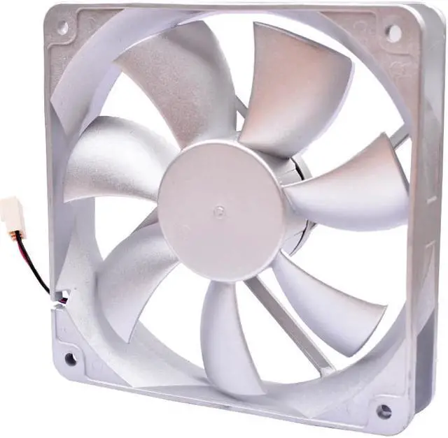 Alt view image 2 of 4 - 12cm 120mm fan 120x120x25mm 12025 12V 0.11A Silver fan 3 lines speed monitoring Quiet cooling fan suitable for chassis CPU