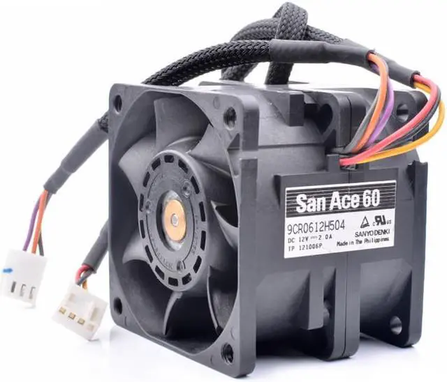 Alt view image 3 of 4 - 9CR0612H504 6cm 6050 60x60x50mm 12V 2.0A server dual motor cooling fan