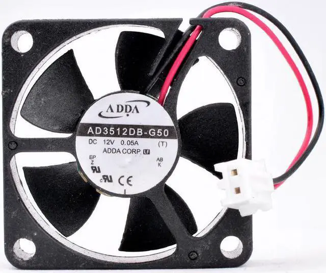 Main image of AD3512DB-G50 3.5cm 35mm fan 35x35x10mm DC12V 0.05A 2 lines dual ball bearing ultra-quiet micro host cooling fan