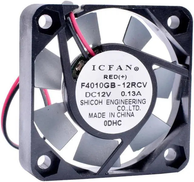 Main image of ICFAN F4010GB-12RCV 4cm 40x40x10mm 40mm fan DC12V 0.13A fan blade with metal sheet, high temperature resistant cooling fan