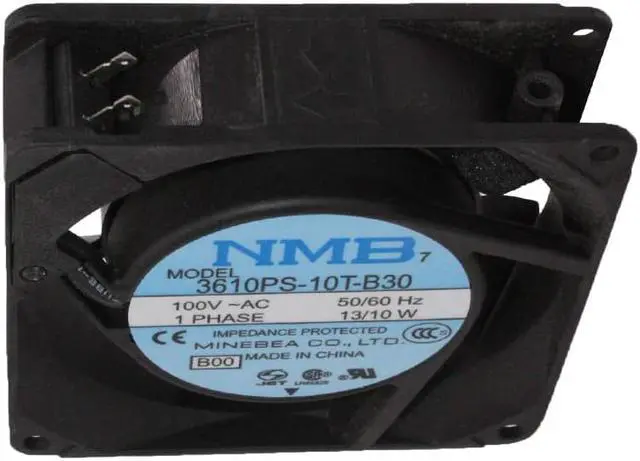 Alt view image 3 of 5 - New and  3610PS-10T-B30 9cm 92mm 9025 92x92x25mm AC 100V 13W Double ball bearing plug type AC cabinet cooling fan