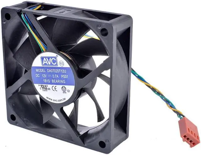 Alt view image 2 of 4 - DA07020T12U 70mm fan 7020 70x70x20mm 7cm 12V 0.70A Computer CPU 4-wire 4pin PWM air volume cooling fan