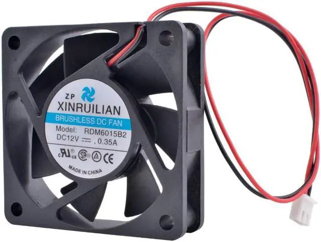 Alt view image 2 of 4 - RDM6015B2 6cm 6015 60mm fan 60x60x15mm 12V 0.35A Double ball bearing large air volume cooling fan