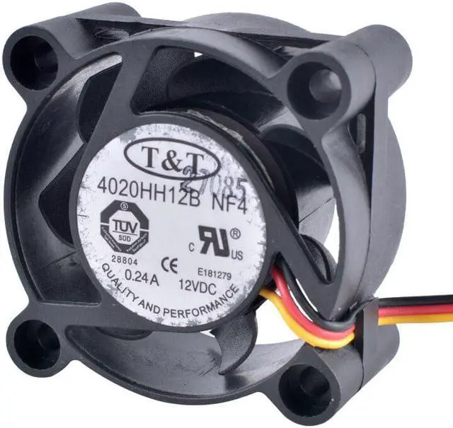 Alt view image 4 of 7 - New 4020HH12B NF4 4cm 4020 40mm fan 12V 0.24A 3-wire belt monitoring speed double ball bearing large air volume cooling fan