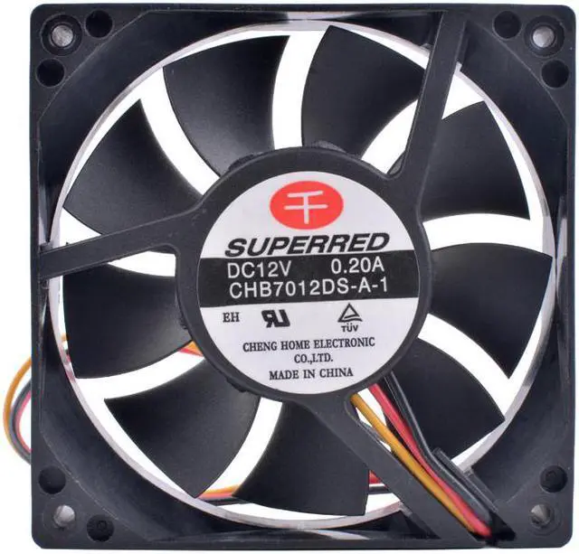 Alt view image 2 of 4 - CHB7012DS-A-1 7cm 70mm fan 7020 70x70x20mm 12V 0.20A Computer CPU 7cm cooling fan Air volume noise balance