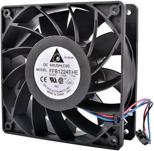 Alt view image 2 of 4 - New and  FFB1224EHE 12cm 120mm 12038 24V 1.50A Double ball air volume inverter cooling fan