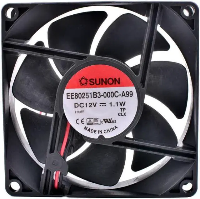 Alt view image 3 of 4 - EE80251B3-000C-A99 8cm 8025 12V 1.1W Double ball bearing mute air volume computer power cooling fan