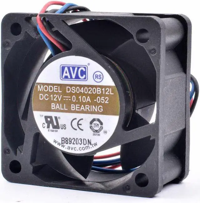Alt view image 4 of 4 - DS04020B12L 4020 4CM 40x40x20mm 40mm fan 12V 0.10A double ball north and south bridge switch cooling fan