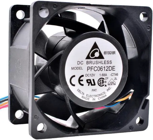 Main image of PFC0612DE 6cm 60mm fan 6038 60mm fan DC12V 1.68A 4-wire PWM server power large air volume cooling fan
