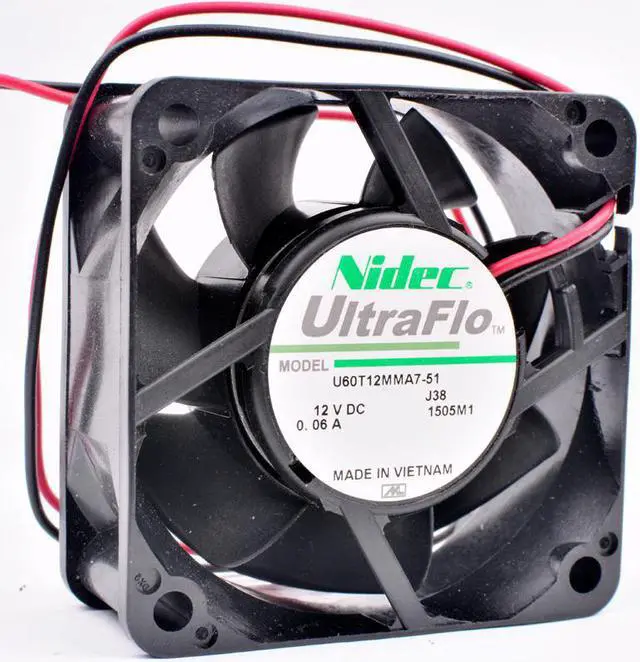 Main image of U60T12MMA7-51 60mm fan 6cm 6025 60x60cx25mm DC12V 0.06A quiet cooling fan for power supply