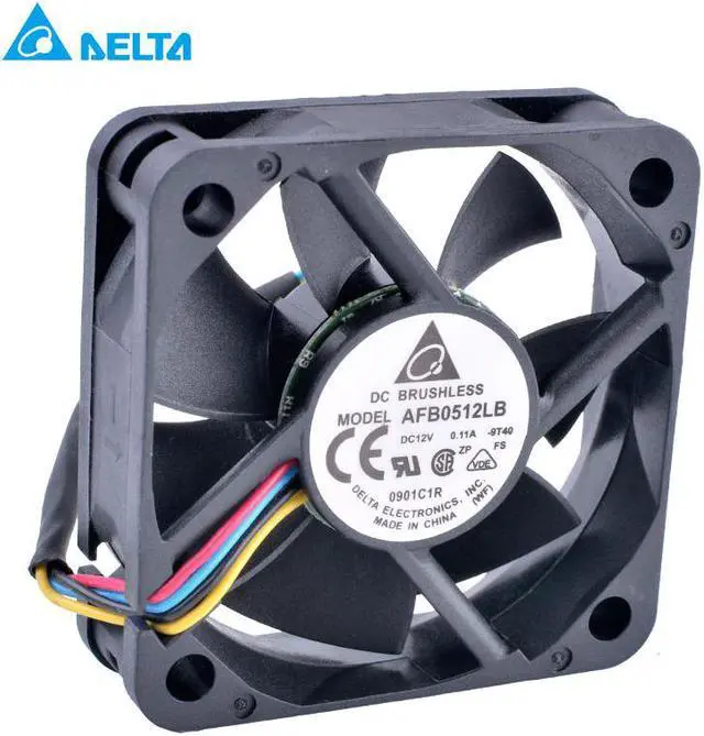 Main image of AFB0512LB 5015 50x50x15mm 50mm fan 12V 0.11A Double ball bearing 4 wire 4pin mute cooling fan